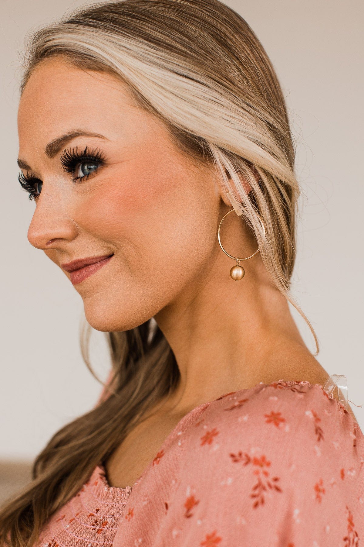 Speaks For Itself Hoop Earrings- Gold
