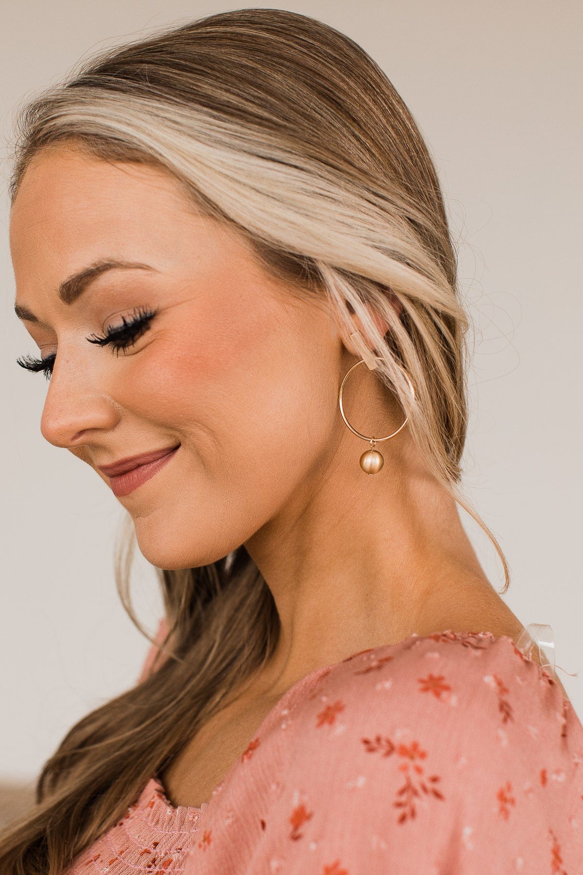 Speaks For Itself Hoop Earrings- Gold