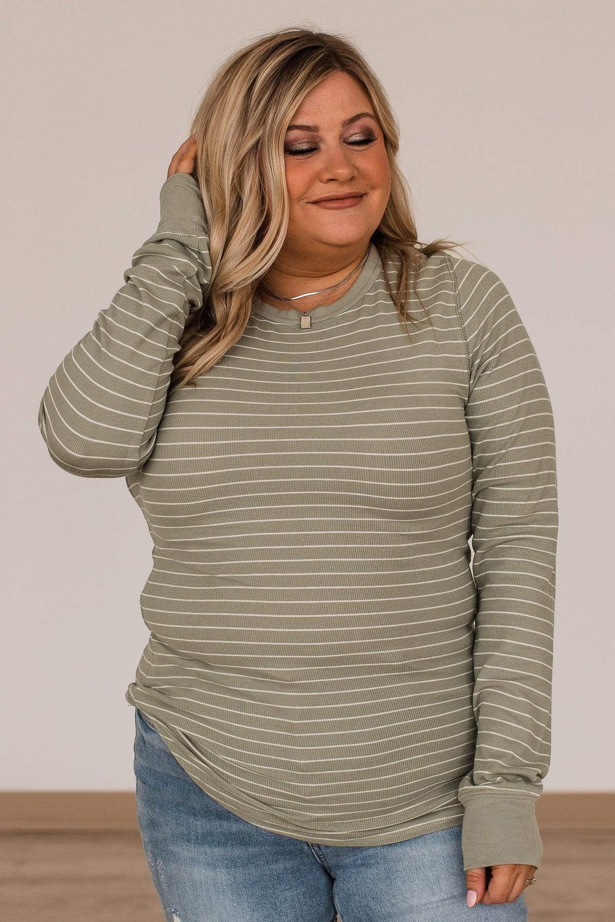 Thread & Supply New Adventures Knit Top- Dusty Sage