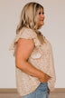 Sending All My Love Floral Blouse- Cream