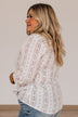 Keep Your Head Up Printed Blouse- Ivory