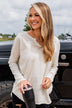 Bold & Fearless Long Sleeve Top- Heather Grey