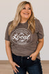 "Support Local Farmers" Graphic Tee- Dark Mocha