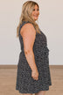 Always Impeccable Floral Sleeveless Dress- Black