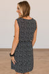 Always Impeccable Floral Sleeveless Dress- Black