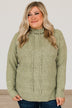 Make Today Great Hooded Sweater- Olive