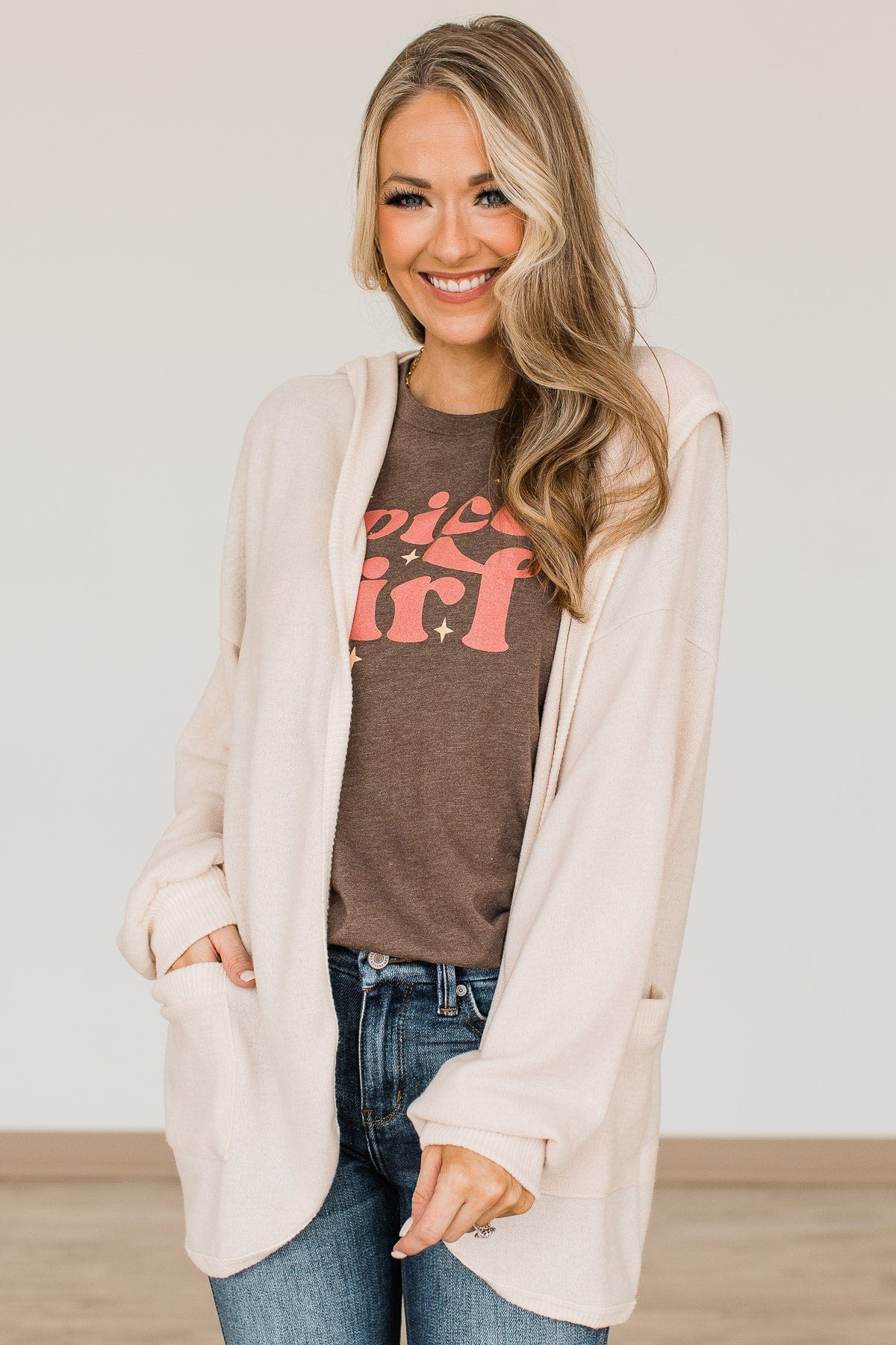 Do Your Thing Brushed Knit Cardigan- Cream