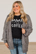 Make Your Own Path Knit Cardigan- Charcoal