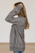 Make Your Own Path Knit Cardigan- Charcoal
