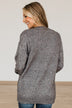 Make Your Own Path Knit Cardigan- Charcoal