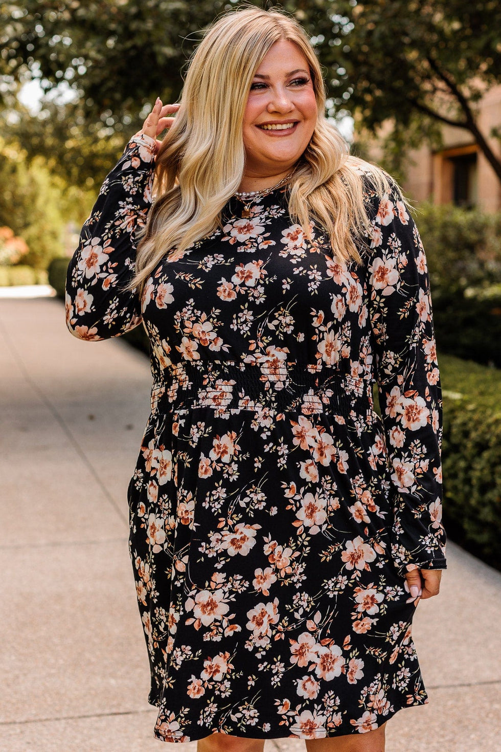 Adorn Your Dreams Floral Dress- Black – The Pulse Boutique