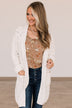 Feeling Chilly Knitted Cardigan- Ivory