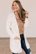 Feeling Chilly Knitted Cardigan- Ivory