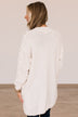 Feeling Chilly Knitted Cardigan- Ivory