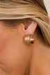 Embellish The Day C-Hoop Earrings- Gold