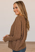 Strive To Stand Out Knit Top- Mocha