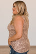 Yours Truly Leopard Print Tank Top- Light Mocha