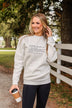 "Homebody" Crew Neck- Light Heather Grey