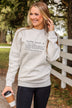 "Homebody" Crew Neck- Light Heather Grey