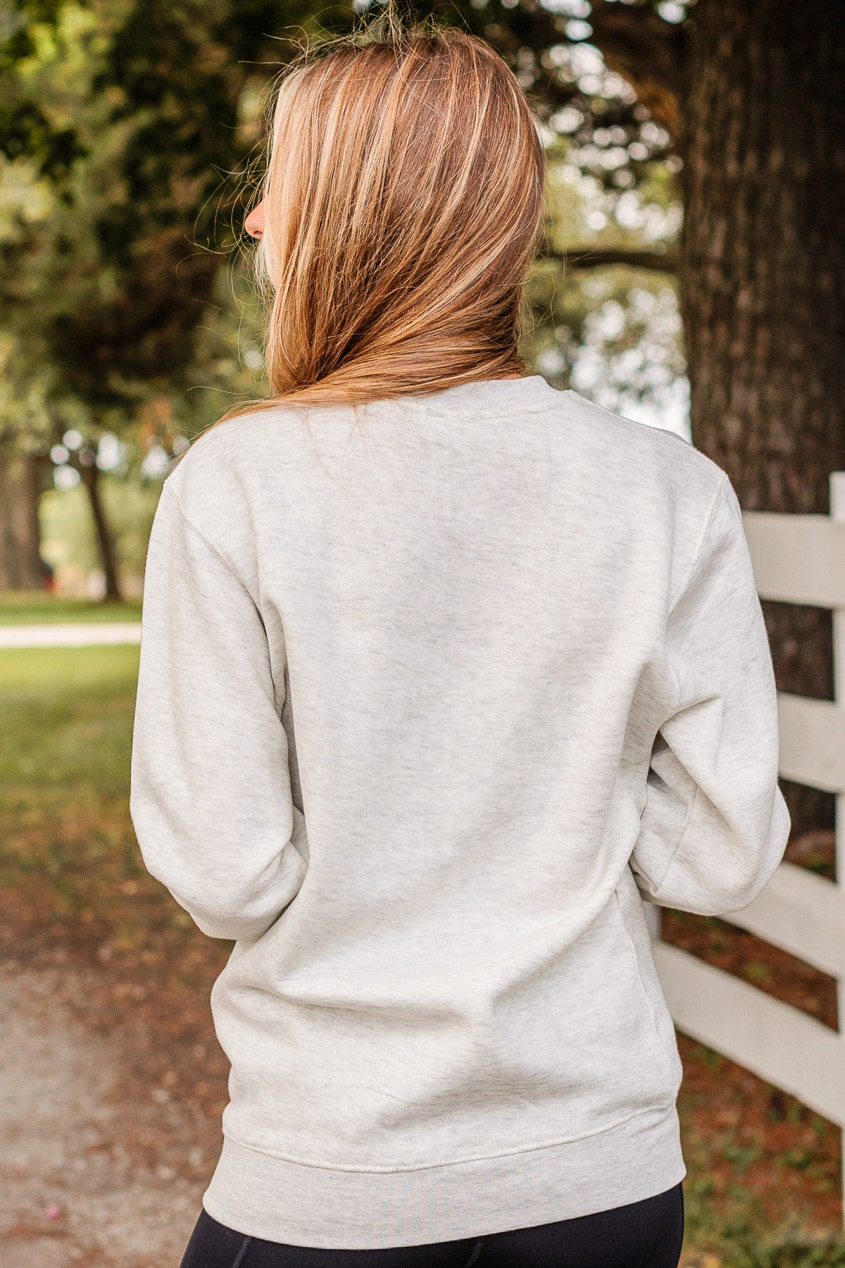 "Homebody" Crew Neck- Light Heather Grey