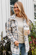 Thread & Supply Unbelievable Moments Jacket- Ivory & Slate Blue
