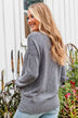 Beautiful In Every Way Knit Top- Dusty Blue