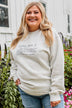 "Homebody" Crew Neck- Light Heather Grey