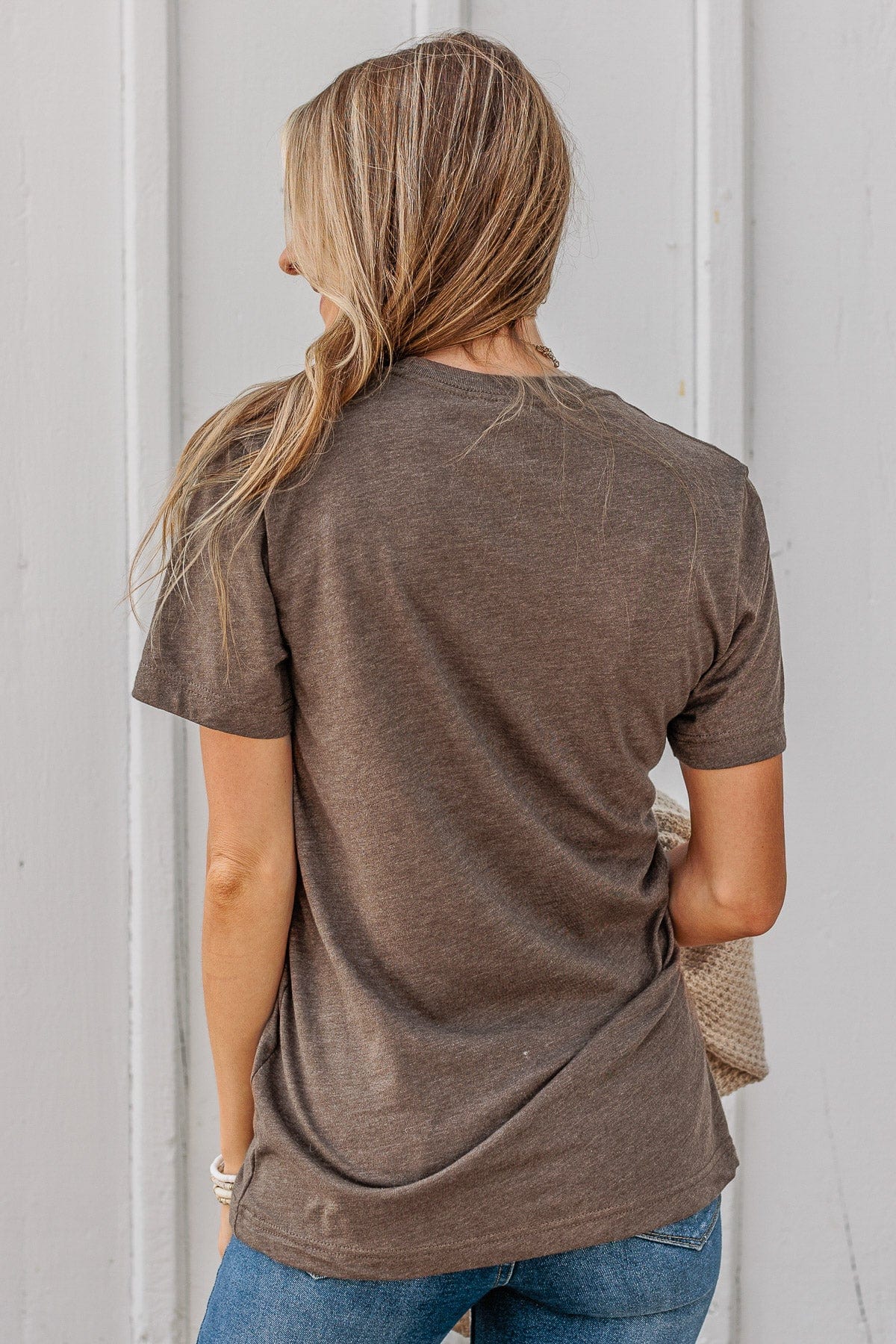 Greeting The Season "Hello Fall" Graphic Tee- Dark Mocha