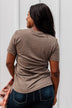 Greeting The Season "Hello Fall" Graphic Tee- Dark Mocha