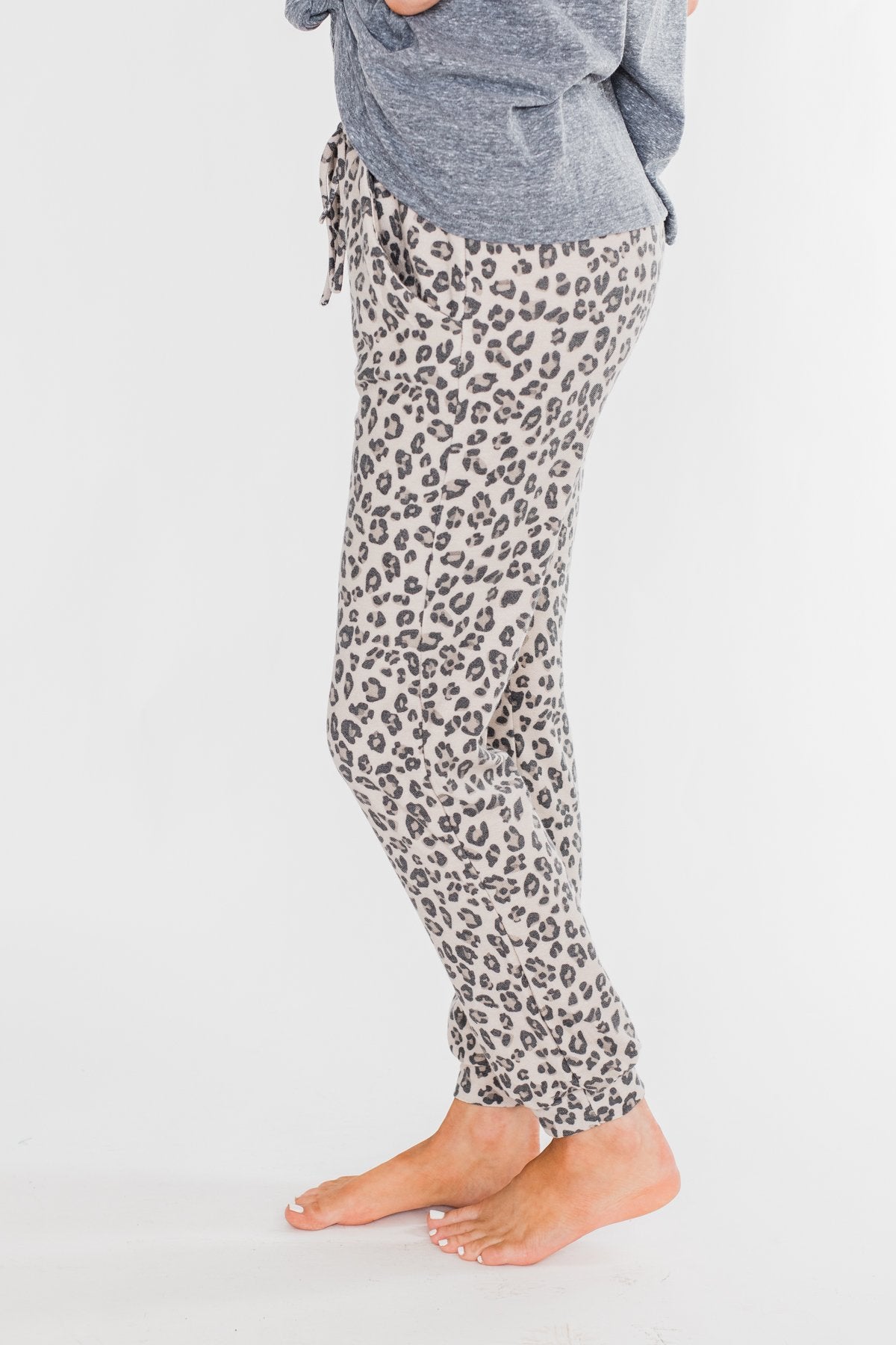 Running Wild Leopard Print Joggers