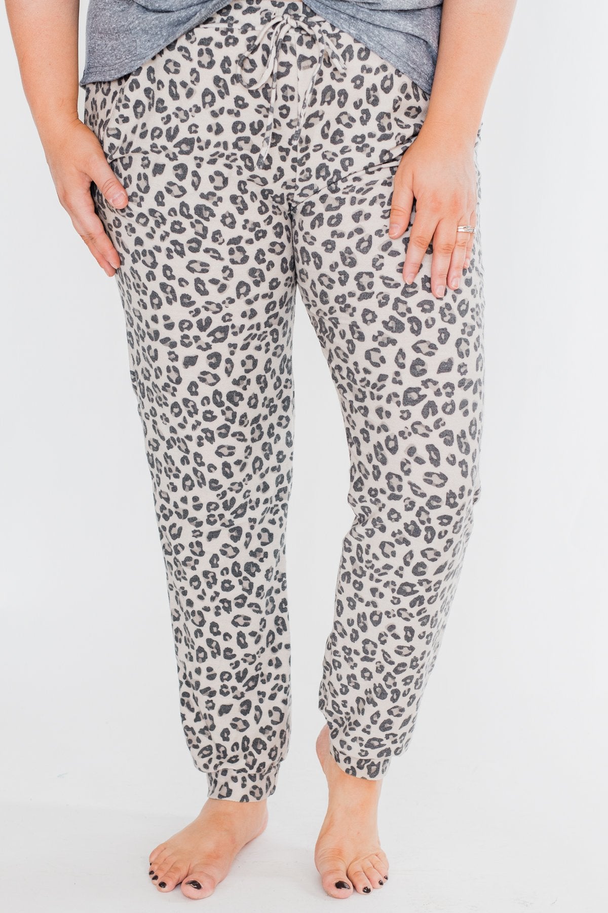 Running Wild Leopard Print Joggers