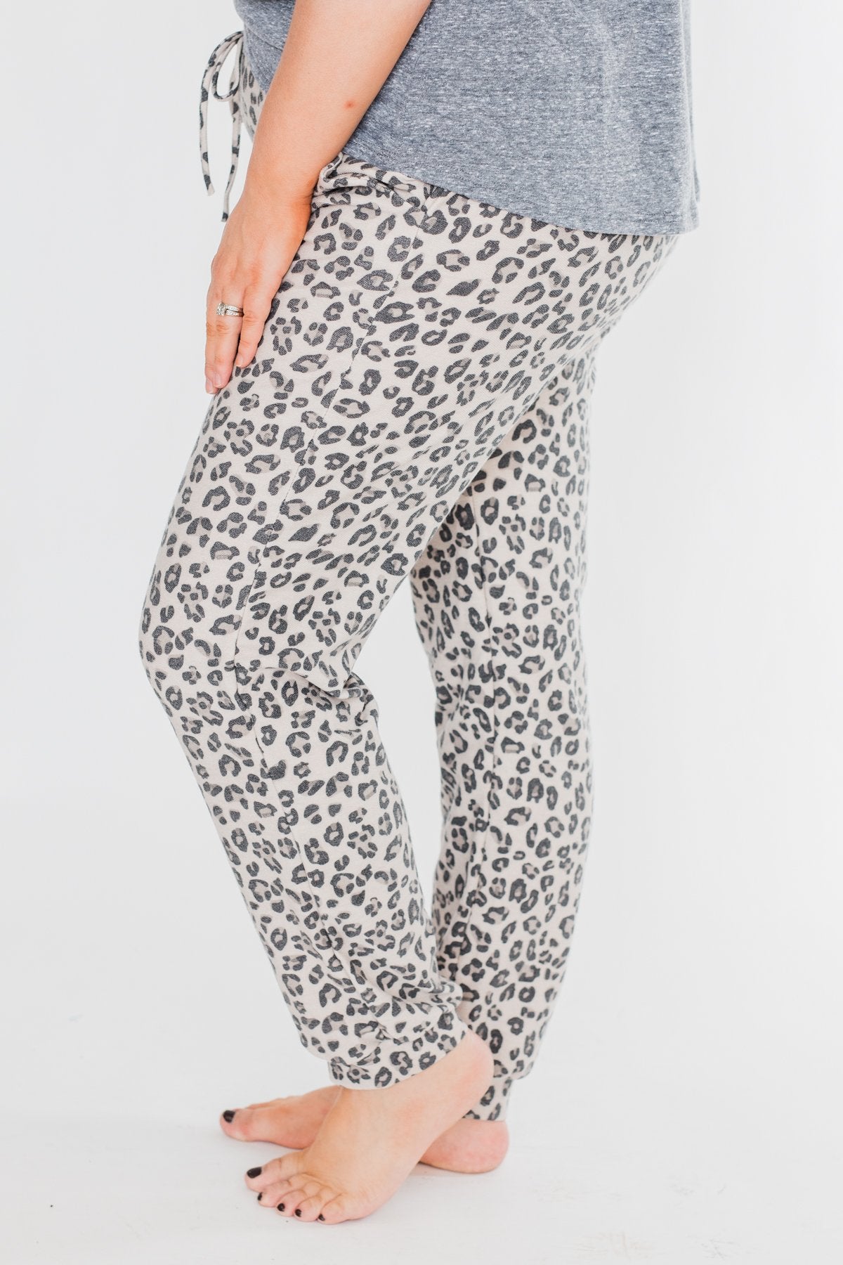 Cheetah print jogger set 2025