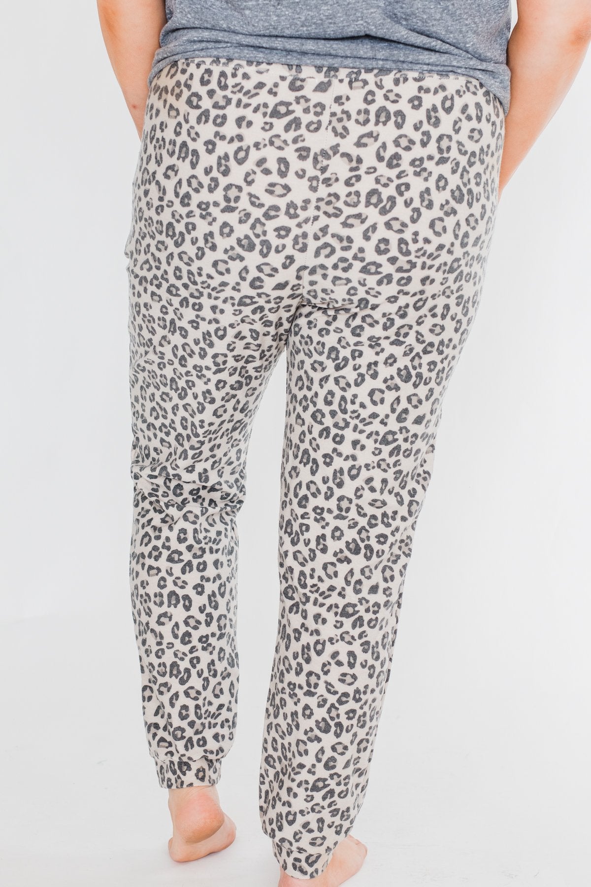 Running Wild Leopard Print Joggers