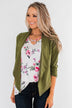Pretty & Professional Blazer- Olive