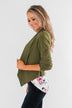 Pretty & Professional Blazer- Olive