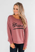 "Blessed" Crewneck Pullover- Clay