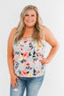 Always A Good Time Floral Tank Top- Periwinkle