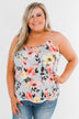 Always A Good Time Floral Tank Top- Periwinkle