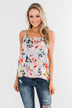 Always A Good Time Floral Tank Top- Periwinkle