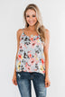 Always A Good Time Floral Tank Top- Periwinkle