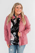 Carried Away Drawstring Waist Jacket- Mauve