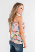 Always A Good Time Floral Tank Top- Periwinkle