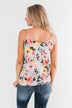 Always A Good Time Floral Tank Top- Periwinkle