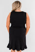 Every Spotlight Ruffle & Wrap Dress- Black