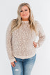 Naturally Fierce Leopard Sweater- Beige