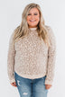 Naturally Fierce Leopard Sweater- Beige