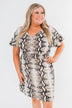 The Way You Move Dress- Snake Print