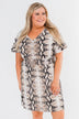 The Way You Move Dress- Snake Print