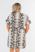 The Way You Move Dress- Snake Print