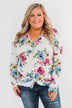 Good Life Floral Thermal Top- White